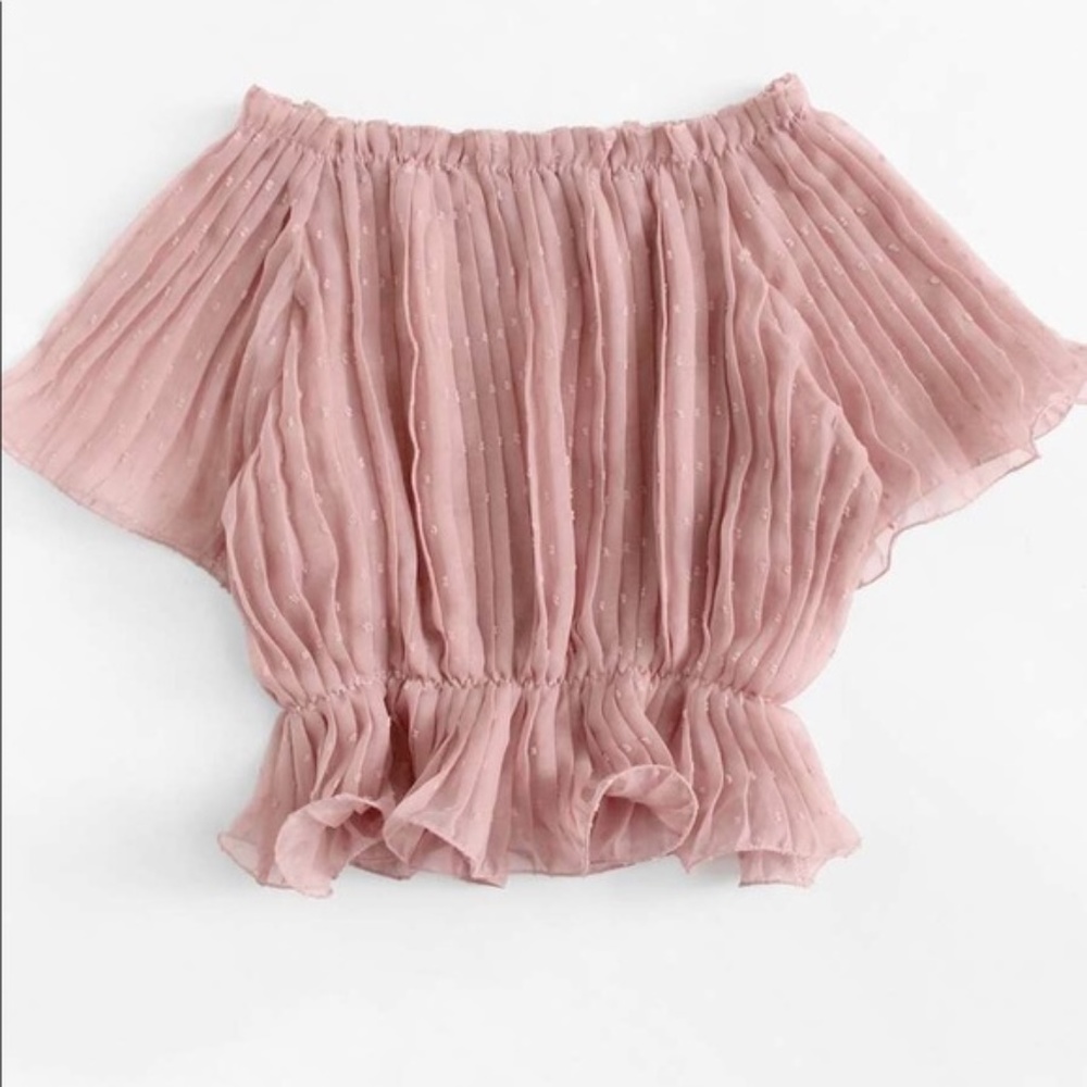 Ethereal Blush Cinched Blouse-LAST ONE ☝️ - Picture 2 of 3